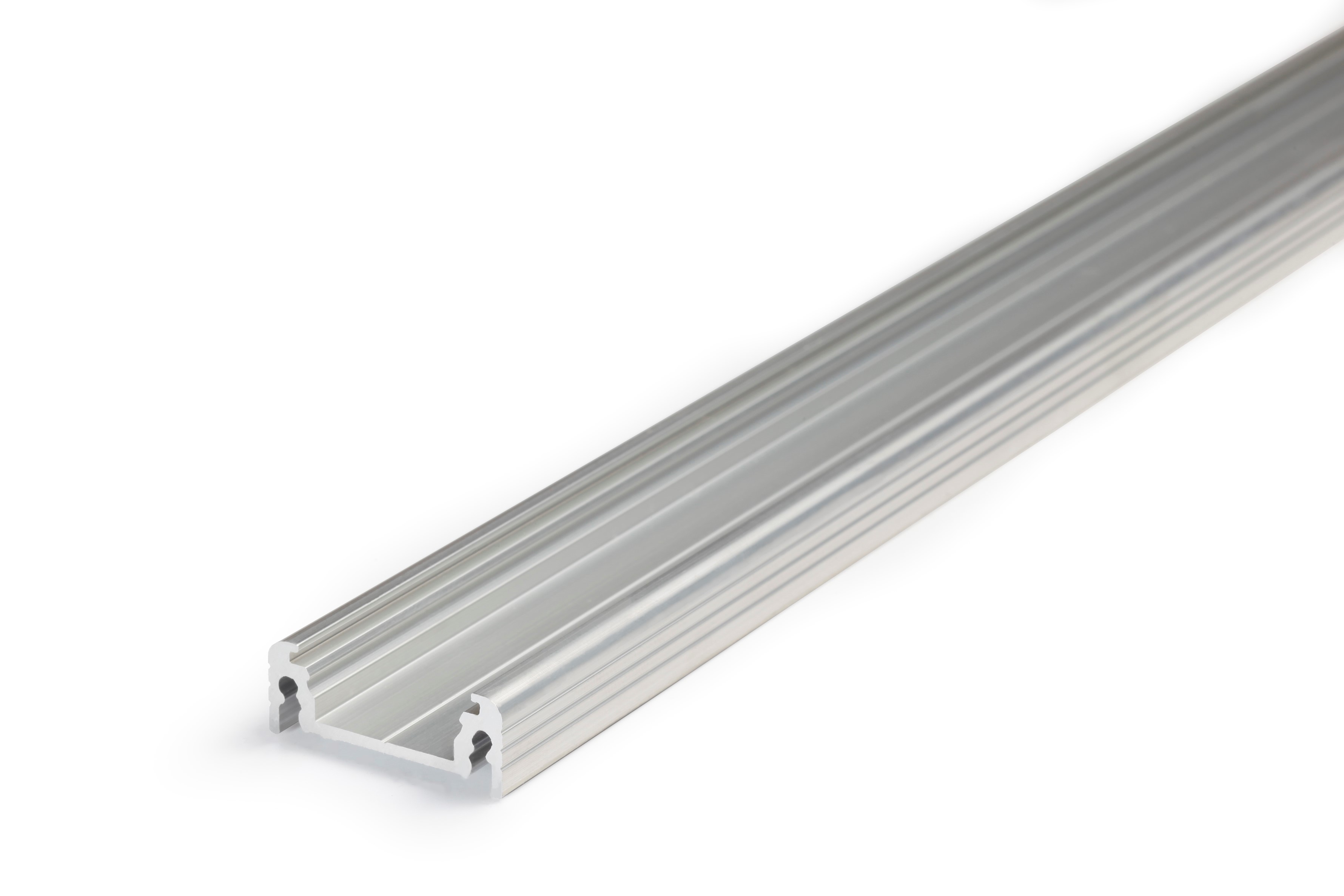 Profilé Aluminium LED Rainure Encastrable - Ruban LED 10mm (Aluminium Brut  - Profilé 1 Mètre)