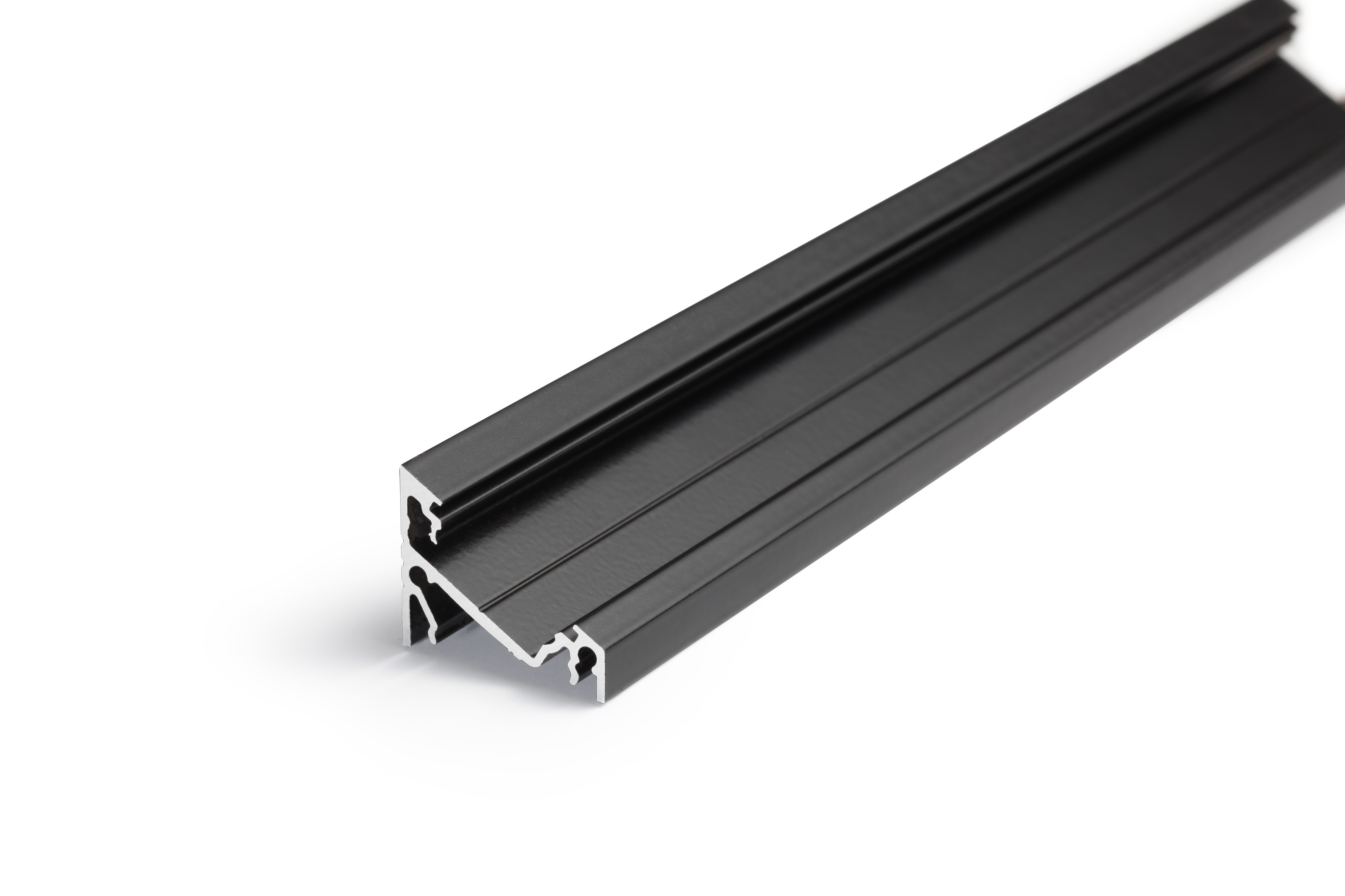 Profil rectangulaire en aluminium pour bande LED 1m noir